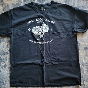 Women's XL Schitts Creek Rose Apothecary Black Shirt